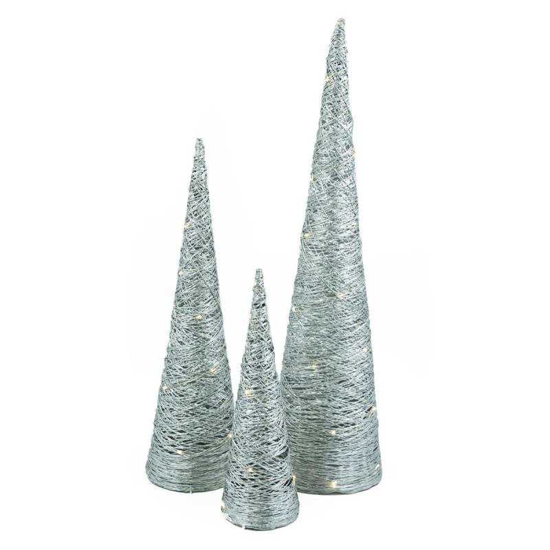 Bambelaa! LED Dekolicht Bambelaa! 3er Set LED Pyramide für Innen Silber / Gold [Variation] von Bambelaa!