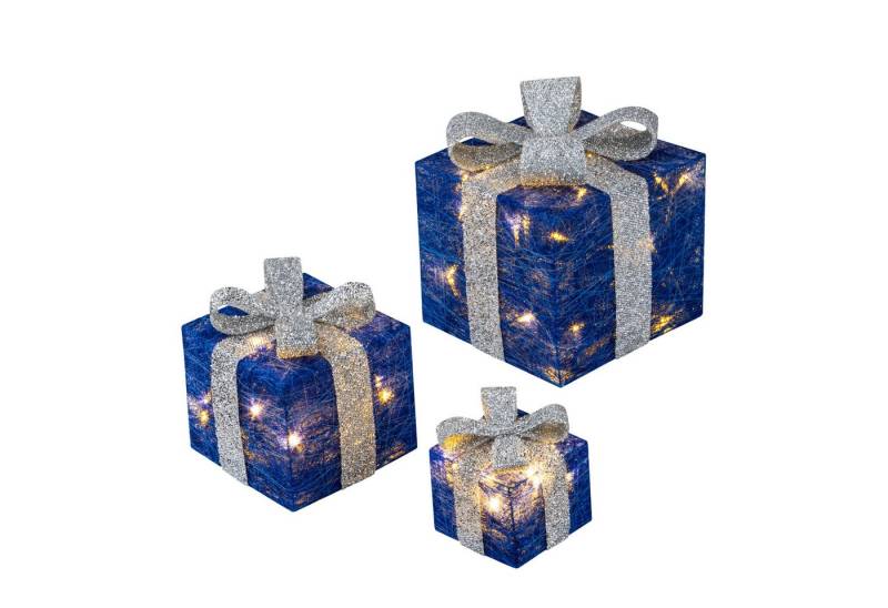 Bambelaa! LED Dekolicht Bambelaa! Led Deko Leucht Geschenk Boxen 3er Set inkl. Timer Funktion, Gelb von Bambelaa!