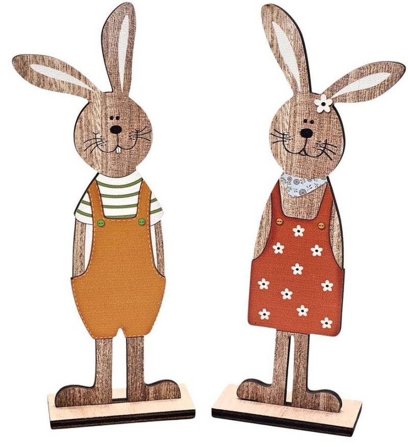 Bambelaa! Osterhase Bambelaa! 2er Set Osterhase Deko Aufsteller Holzdeko Frühling Natur von Bambelaa!