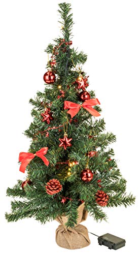 Bambelaa! Weihnachtsbaum Künstlich Mit Beleuchtung Geschmückt Tannenbaum Dekoriert Christbaum Beleuchtet LED 75cm Rot Bambelaa! Weihnachtsbaum Künstlich Mit Beleuchtung Geschmückt Tannenbaum Dekoriert Christbaum Beleuchtet LED 75cm Rot von Bambelaa!