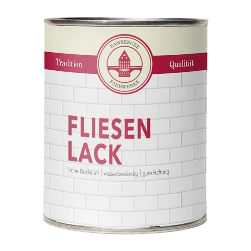 Bamberger Farbwerke Fliesenlack Fliesenfarbe glänzend (Wand- & Bodenfliesen) (Meerestürkis, 750ml) von Bamberger Farbwerke