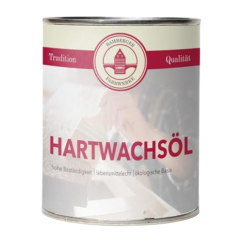 Bamberger Farbwerke Hartwachsöl Holzöl Parkettöl Möbelöl (Farblos) (Seidenglänzend, 750ml) von Bamberger Farbwerke