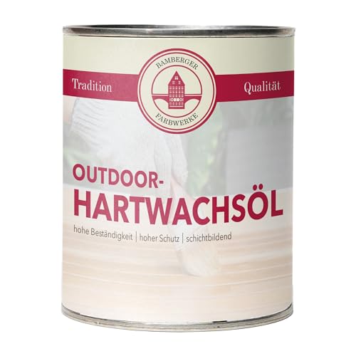 Bamberger Farbwerke Hartwachsöl Outdoor Holzöl für den Außenbereich (Glänzend, 5 L) von Bamberger Farbwerke