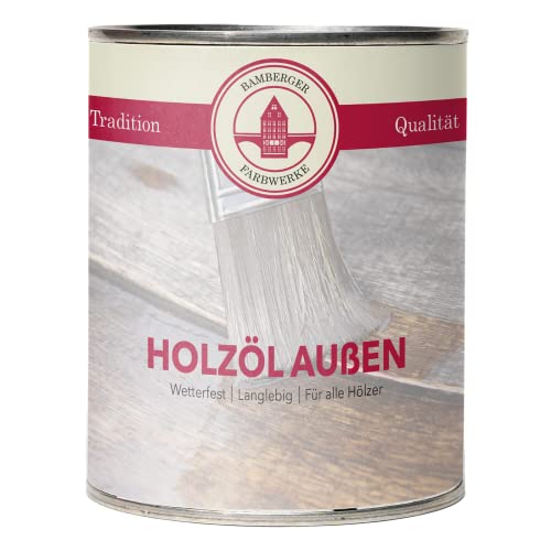 Bamberger Farbwerke Holzöl Außen Teaköl Möbelöl Holzschutz (5L) von Bamberger Farbwerke