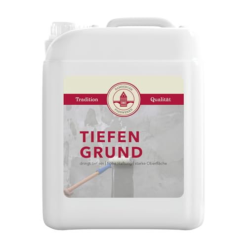 Bamberger Farbwerke Profi Tiefengrund Grundierung Haftgrund Putzgrund (Wand, Boden, Putz) (5L) von Bamberger Farbwerke