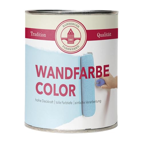 Bamberger Farbwerke Wandfarbe Color - matte Wandfarbe für den Innenbereich – hohe Deckkraft - viele Farbtöne (Pastellbraun, 2,5L) von Bamberger Farbwerke