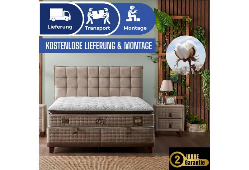 Bambi Boxbett Schlafzimmer Set Boxbett 180x200 - 140x200 Cotton Master von Bambi