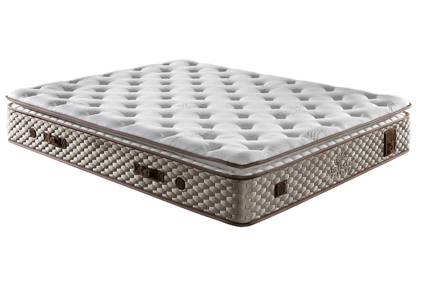 Bambi Boxspringbett Magnasand Stauraumbett inkl. Matratze und Kopfteile (Set, 2 Bettkästen, 1 Kopfteil, 1 Matratze), inkl. Lieferung und Montage von Bambi