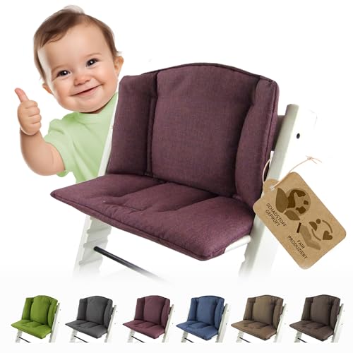 BambiniWelt by Rafael K. Ersatzbezug [Bezug Sitzkissen Kissen-Set] Sitzverkleinerer kompatibel mit Stokke Tripp Trapp für Hochstuhl-Kinderstuhl Mod. 1 (Bordeaux) von BambiniWelt by Rafael K.