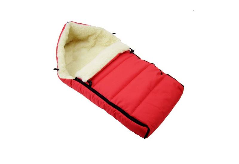 BambiniWelt by Rafael K. Fußsack Winterfußsack Babyfußsack Fußsack Kinderwagen Wolle 90cm LINIERT, universal von BambiniWelt by Rafael K.