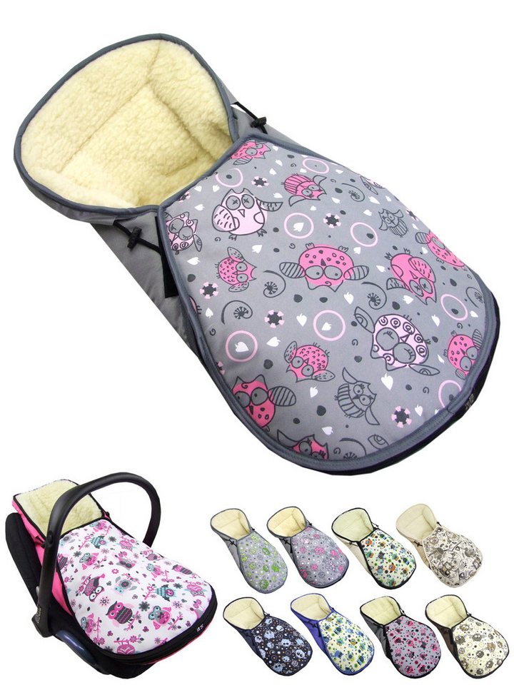 BambiniWelt by Rafael K. Fußsack Winterfußsack für Babyschale kompatibel mit Maxi-Cosi mit Wolle von BambiniWelt by Rafael K.