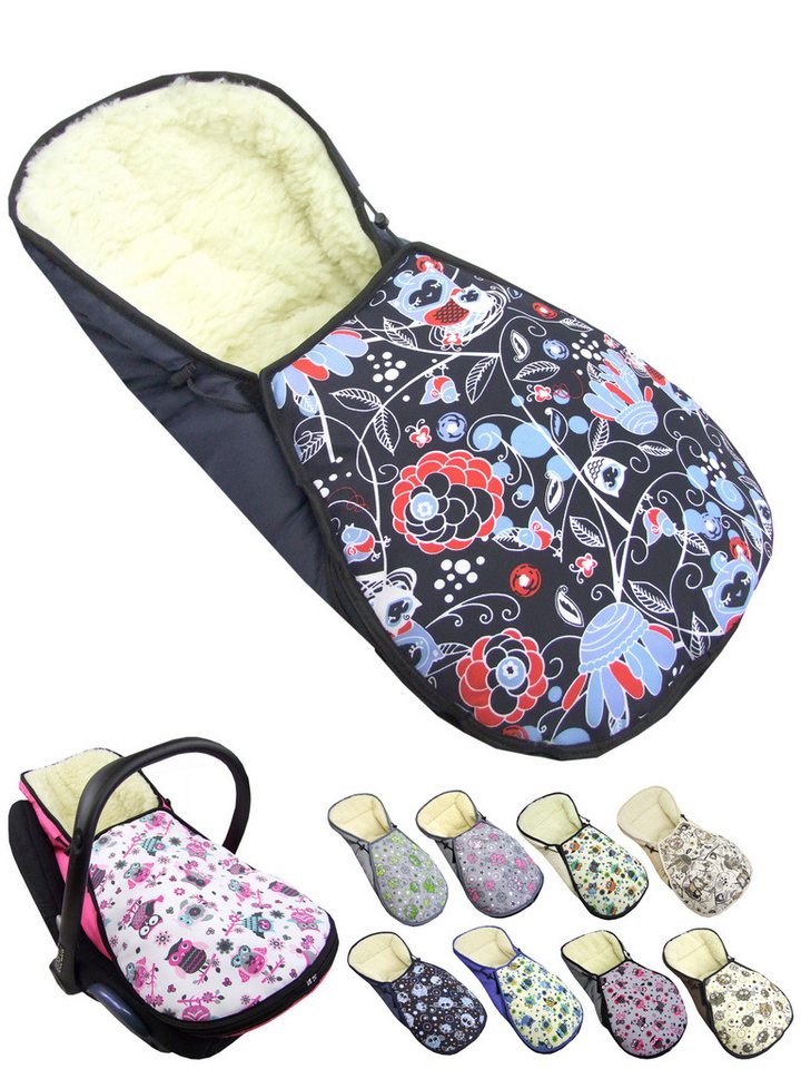 BambiniWelt by Rafael K. Fußsack Winterfußsack für Babyschale kompatibel mit Maxi-Cosi mit Wolle von BambiniWelt by Rafael K.