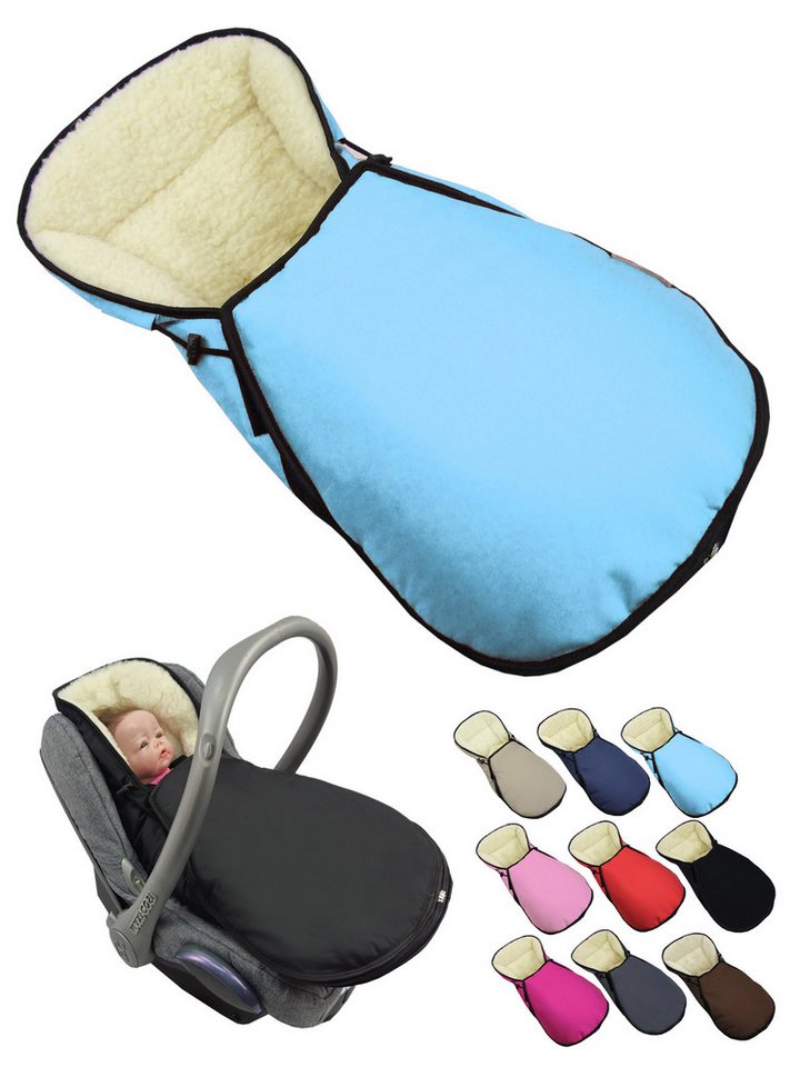 BambiniWelt by Rafael K. Fußsack Winterfußsack für Babyschale kompatibel mit Maxi-Cosi mit Wolle von BambiniWelt by Rafael K.