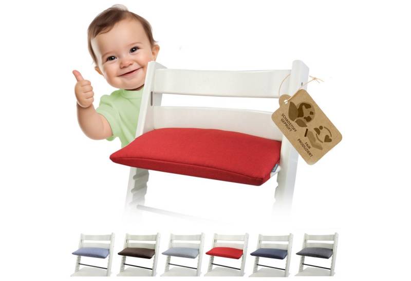 BambiniWelt by Rafael K. Hochstuhlauflage Ersatzbezug Bezug Sitzkissen Kissen kompatibel mit STOKKE Tripp Trapp von BambiniWelt by Rafael K.