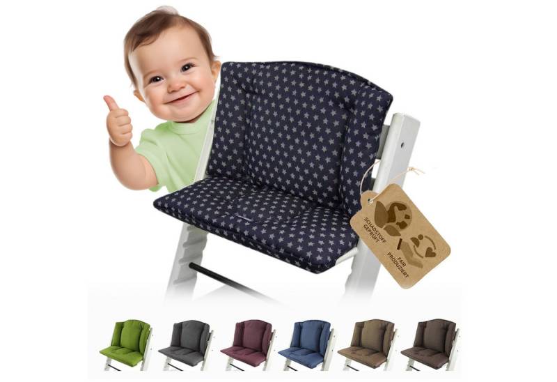 BambiniWelt by Rafael K. Hochstuhlauflage Ersatzbezug Bezug Sitzkissen kompatibel mit Stokke Tripp Trapp Mod. 1, (Rücken- und Sitzkissen) von BambiniWelt by Rafael K.