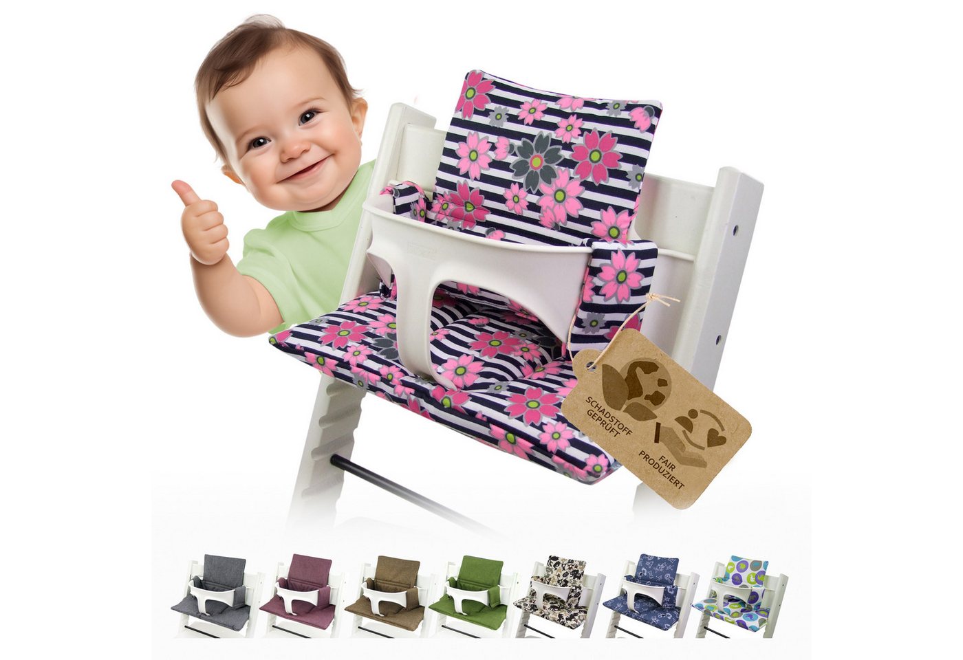 BambiniWelt by Rafael K. Hochstuhlauflage Ersatzbezug Bezug Sitzkissen kompatibel mit Stokke Tripp Trapp Mod. 1 BambiniWelt by Rafael K. Hochstuhlauflage Ersatzbezug Bezug Sitzkissen kompatibel mit Stokke Tripp Trapp Mod. 1 von BambiniWelt by Rafael K.