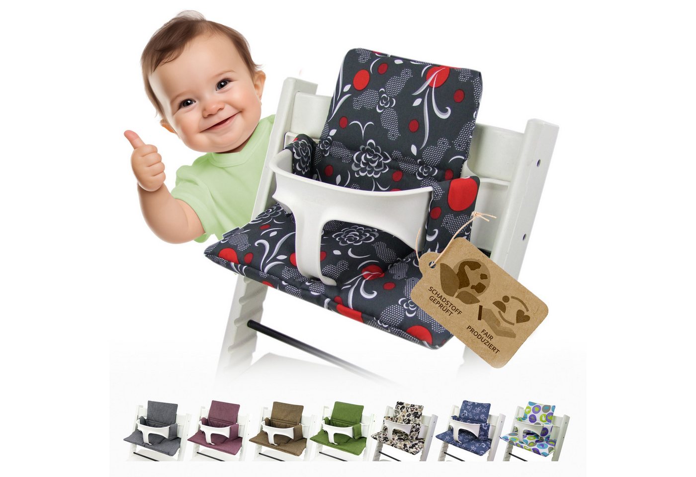 BambiniWelt by Rafael K. Hochstuhlauflage Ersatzbezug Bezug Sitzkissen kompatibel mit Stokke Tripp Trapp Mod. 1 BambiniWelt by Rafael K. Hochstuhlauflage Ersatzbezug Bezug Sitzkissen kompatibel mit Stokke Tripp Trapp Mod. 1 von BambiniWelt by Rafael K.