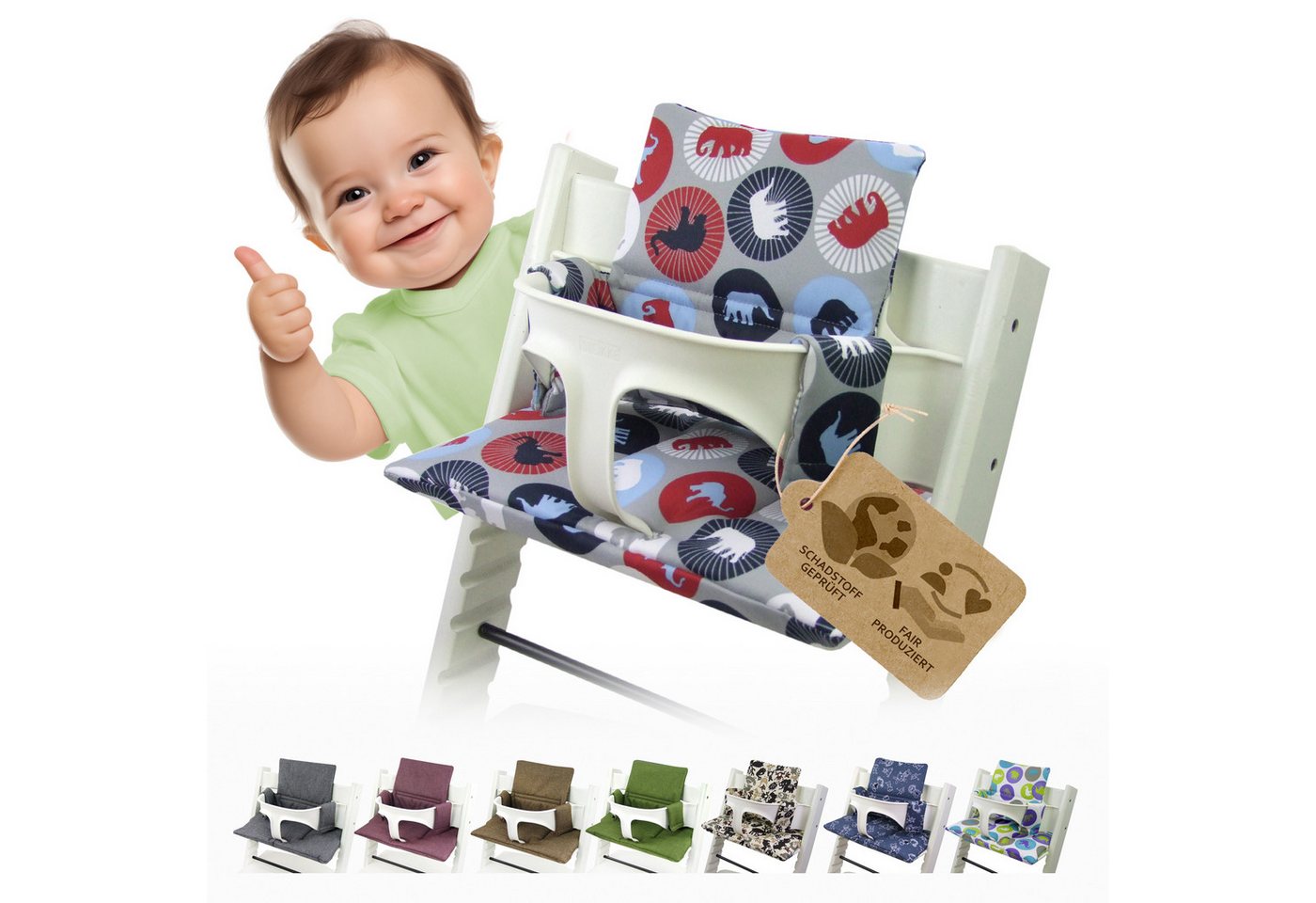 BambiniWelt by Rafael K. Hochstuhlauflage Ersatzbezug Bezug Sitzkissen kompatibel mit Stokke Tripp Trapp Mod. 1 BambiniWelt by Rafael K. Hochstuhlauflage Ersatzbezug Bezug Sitzkissen kompatibel mit Stokke Tripp Trapp Mod. 1 von BambiniWelt by Rafael K.