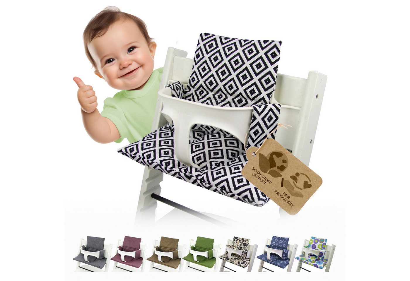 BambiniWelt by Rafael K. Hochstuhlauflage Ersatzbezug Bezug Sitzkissen kompatibel mit Stokke Tripp Trapp Mod. 1 BambiniWelt by Rafael K. Hochstuhlauflage Ersatzbezug Bezug Sitzkissen kompatibel mit Stokke Tripp Trapp Mod. 1 von BambiniWelt by Rafael K.