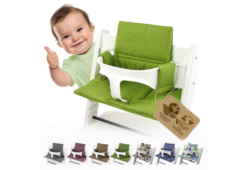 BambiniWelt by Rafael K. Hochstuhlauflage Ersatzbezug Bezug Sitzkissen kompatibel mit Stokke Tripp Trapp Mod. 2 von BambiniWelt by Rafael K.