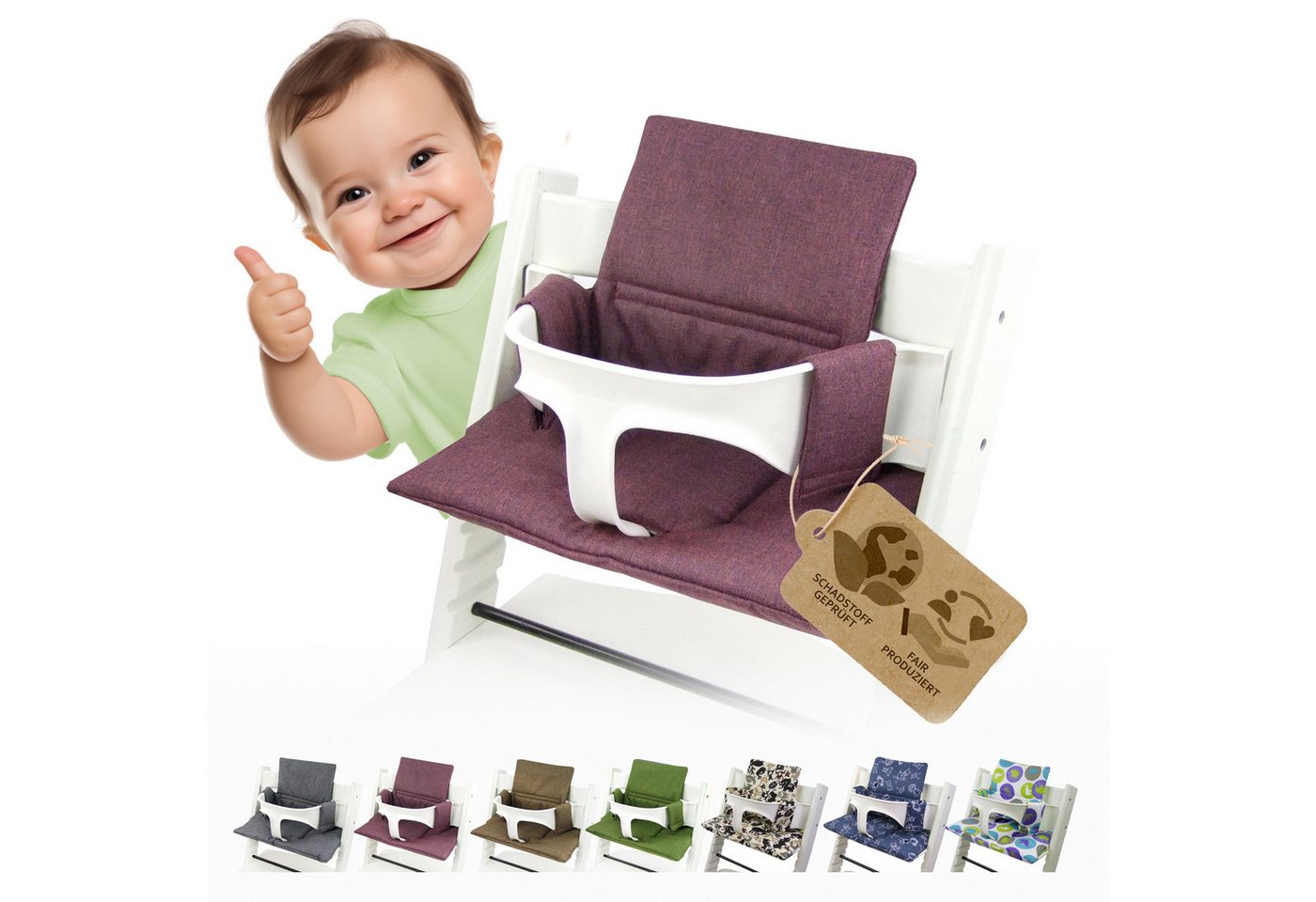 BambiniWelt by Rafael K. Hochstuhlauflage Ersatzbezug Bezug Sitzkissen kompatibel mit Stokke Tripp Trapp Mod. 2 BambiniWelt by Rafael K. Hochstuhlauflage Ersatzbezug Bezug Sitzkissen kompatibel mit Stokke Tripp Trapp Mod. 2 von BambiniWelt by Rafael K.