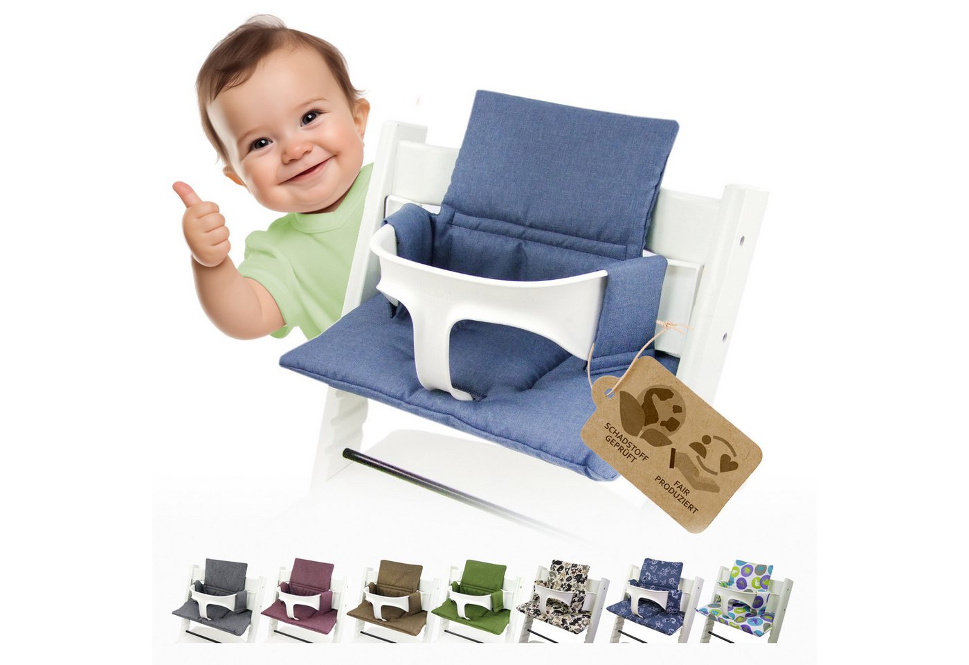 BambiniWelt by Rafael K. Hochstuhlauflage Ersatzbezug Bezug Sitzkissen kompatibel mit Stokke Tripp Trapp Mod. 2 BambiniWelt by Rafael K. Hochstuhlauflage Ersatzbezug Bezug Sitzkissen kompatibel mit Stokke Tripp Trapp Mod. 2 von BambiniWelt by Rafael K.