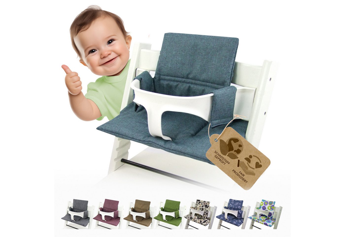 BambiniWelt by Rafael K. Hochstuhlauflage Ersatzbezug Bezug Sitzkissen kompatibel mit Stokke Tripp Trapp Mod. 2 BambiniWelt by Rafael K. Hochstuhlauflage Ersatzbezug Bezug Sitzkissen kompatibel mit Stokke Tripp Trapp Mod. 2 von BambiniWelt by Rafael K.