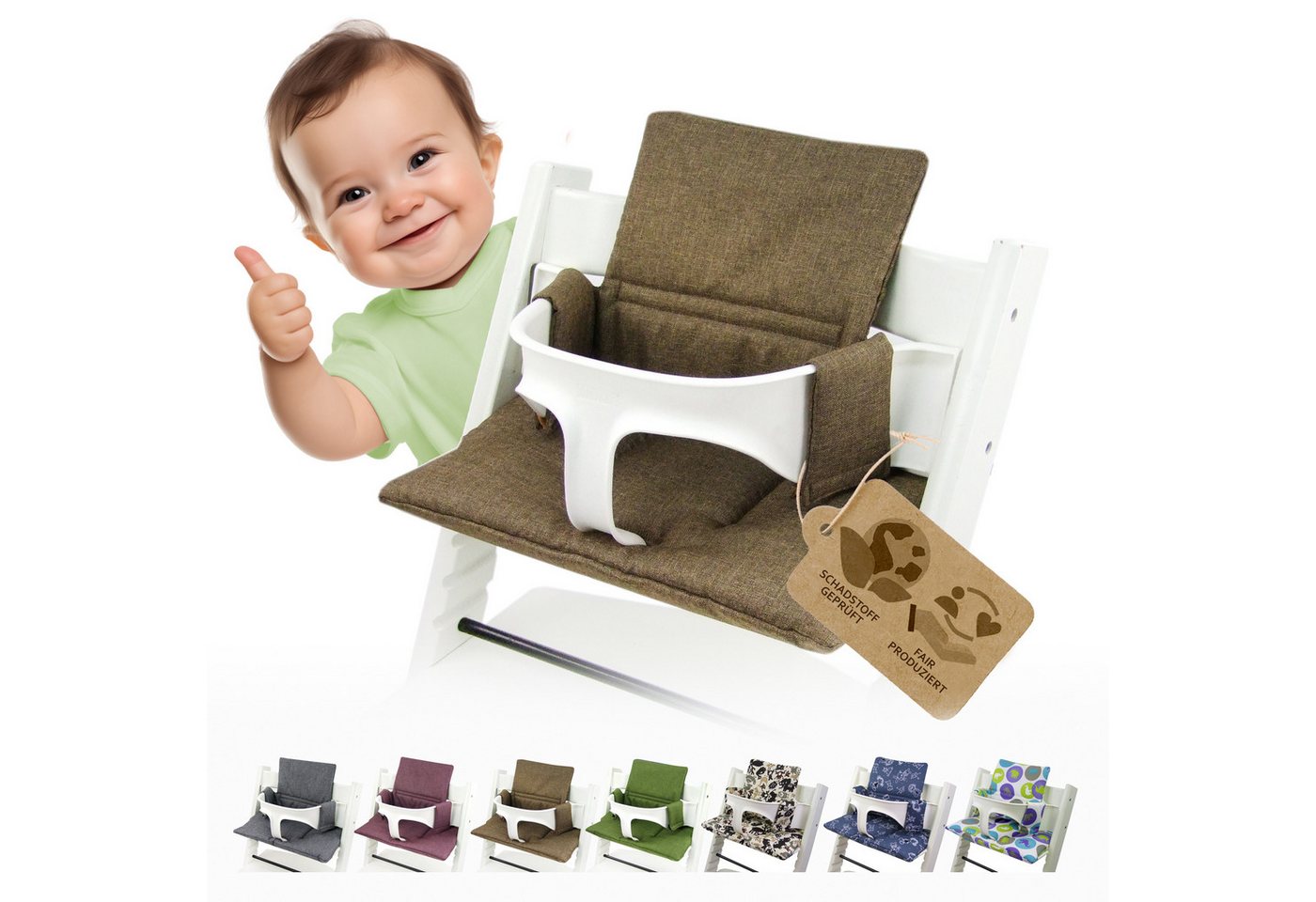 BambiniWelt by Rafael K. Hochstuhlauflage Ersatzbezug Bezug Sitzkissen kompatibel mit Stokke Tripp Trapp Mod. 2 BambiniWelt by Rafael K. Hochstuhlauflage Ersatzbezug Bezug Sitzkissen kompatibel mit Stokke Tripp Trapp Mod. 2 von BambiniWelt by Rafael K.