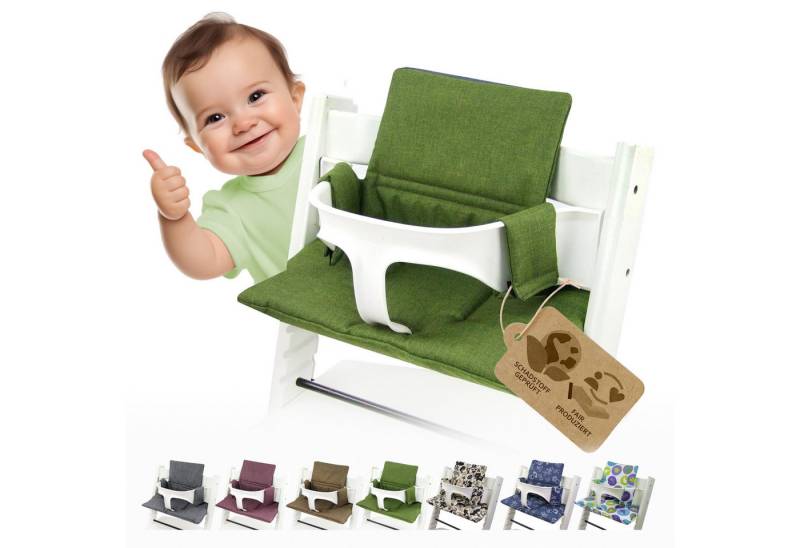 BambiniWelt by Rafael K. Hochstuhlauflage Ersatzbezug Bezug Sitzkissen kompatibel mit Stokke Tripp Trapp Mod. 2 von BambiniWelt by Rafael K.