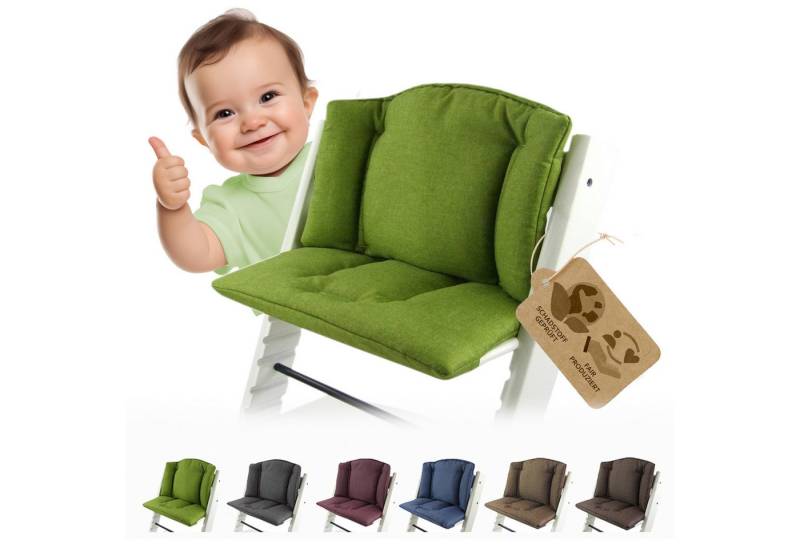 BambiniWelt by Rafael K. Hochstuhlauflage Ersatzbezug Bezug Sitzkissen kompatibel mit Stokke Tripp Trapp Mod.1, (Rücken- und Sitzkissen) von BambiniWelt by Rafael K.