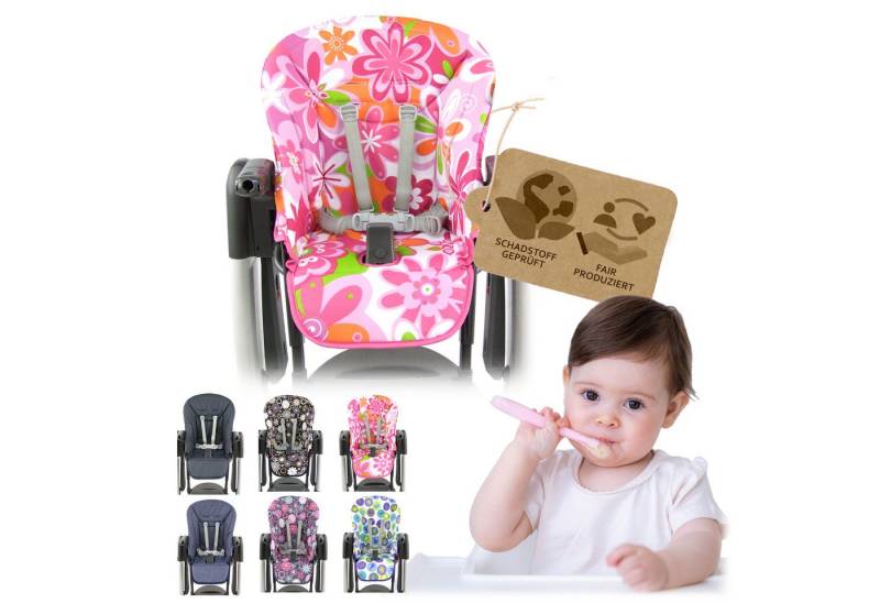 BambiniWelt by Rafael K. Hochstuhlauflage Ersatzbezug Sitzkissen kompatibel mit PEG PEREGO Tatamia + New Born von BambiniWelt by Rafael K.