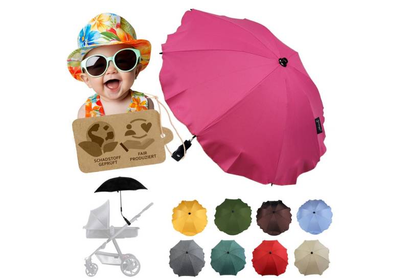 BambiniWelt by Rafael K. Kinderwagen-Sonnenschutzhülle Sonnenschirm Sonnenschutz für Kinderwagen Buggy Jogger universal UV50+, UV 50+ Schutz von BambiniWelt by Rafael K.