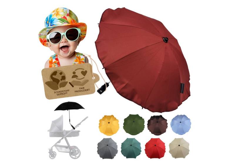 BambiniWelt by Rafael K. Kinderwagen-Sonnenschutzhülle Sonnenschirm Sonnenschutz für Kinderwagen Buggy Jogger universal UV50+, UV 50+ Schutz von BambiniWelt by Rafael K.