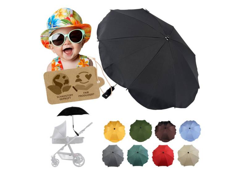 BambiniWelt by Rafael K. Kinderwagen-Sonnenschutzhülle Sonnenschirm Sonnenschutz für Kinderwagen Buggy Jogger universal UV50+, UV 50+ Schutz von BambiniWelt by Rafael K.