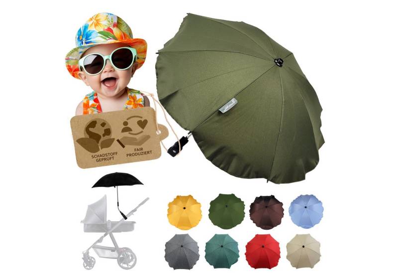 BambiniWelt by Rafael K. Kinderwagen-Sonnenschutzhülle Sonnenschirm Sonnenschutz für Kinderwagen Buggy Jogger universal UV50+, UV 50+ Schutz von BambiniWelt by Rafael K.