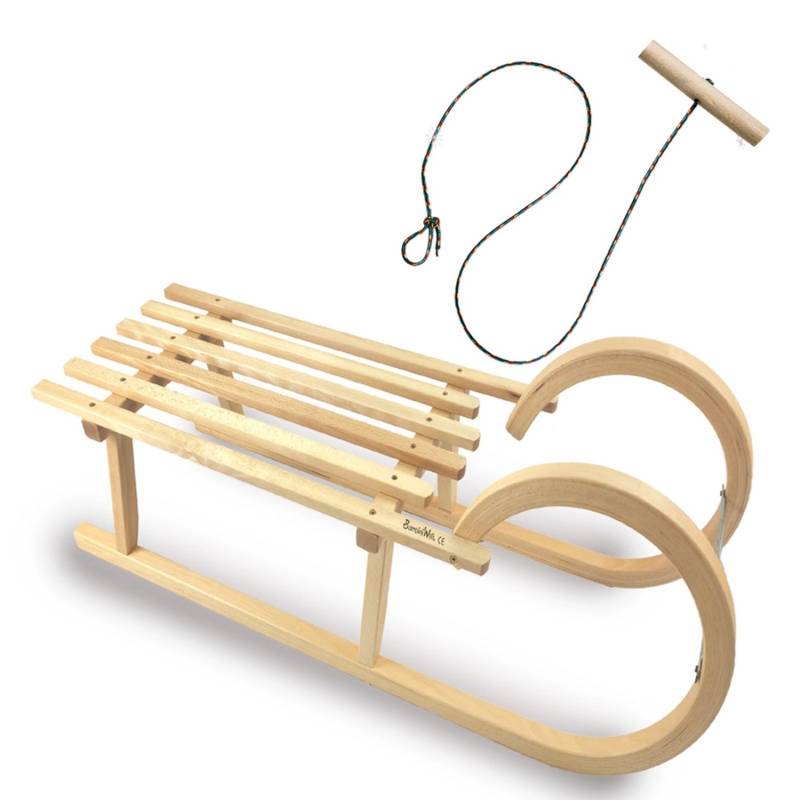 Bambiniwelt by Rafael K. Hörnerrodel 100cm Holzschlitten aus Buchenholz Hörnerschlitten mit Zugseil Rodelschlitten mit Leichtlauf-Stahlkufenbeschlägen Bambiniwelt by Rafael K. Hörnerrodel 100cm Holzschlitten aus Buchenholz Hörnerschlitten mit Zugseil Rodelschlitten mit Leichtlauf-Stahlkufenbeschlägen von Bambiniwelt by Rafael K