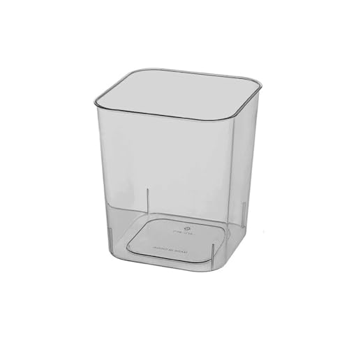 Bamboo Sea Desktop-Papierkorb Transparenter Desktop-Mülleimer for das Home-Office-Badezimmer - Kleiner Papierkorb(Gray,L) von Bamboo Sea