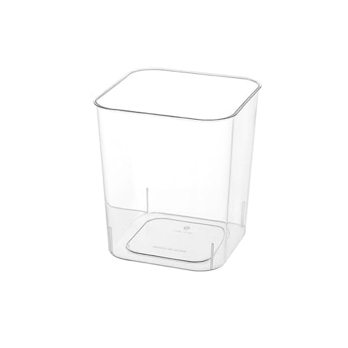 Bamboo Sea Desktop-Papierkorb Transparenter Desktop-Mülleimer for das Home-Office-Badezimmer - Kleiner Papierkorb(Transparent,L) von Bamboo Sea