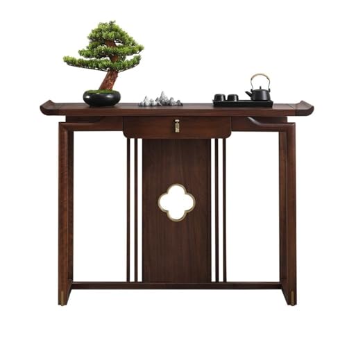 Bamboo Sea Eingangstisch Rustikaler Konsolentisch aus Massivholz for Eingangsbereich, Flur und Sofa, Beistelltisch-Dekor(S) von Bamboo Sea