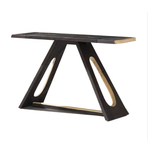 Bamboo Sea Eingangstisch Vintage Massivholz Konsolentisch, 51,18 Zoll schmaler Sofatisch for Eingangsbereich, Wohnzimmer von Bamboo Sea