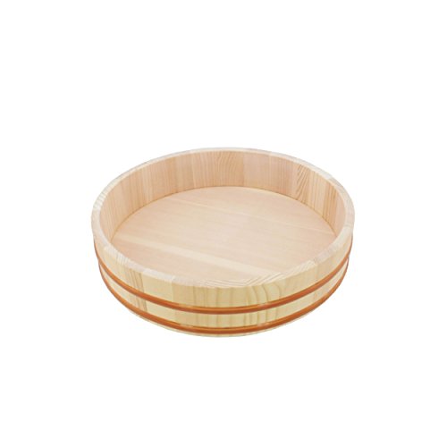 BambooMN Brand - 13 Hangiri Sushi Oke Rice Mixing Tub - 1 Piece by BambooMN von BambooMN