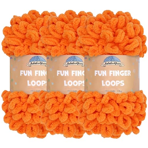 BambooMN Finger-Strickgarn – Fun Finger Loops Garn – Orange Peel – 3 Knäuel BambooMN Finger-Strickgarn – Fun Finger Loops Garn – Orange Peel – 3 Knäuel von BambooMN