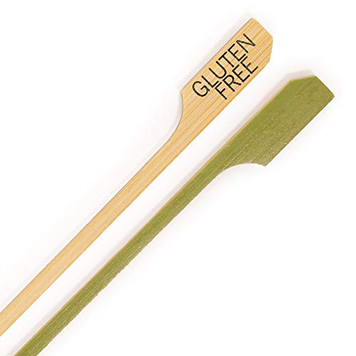 BambooMN - Glutenfreier Etiketten-Marker aus Bambus – 9 cm – 300 Stück von BambooMN