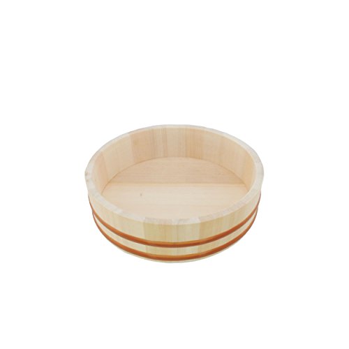 BambooMN Hangiri Oke Sushi Reis-Kühlschale, 1 Stück, verschiedene Größen (26,9 cm) BambooMN Hangiri Oke Sushi Reis-Kühlschale, 1 Stück, verschiedene Größen (26,9 cm) von BambooMN
