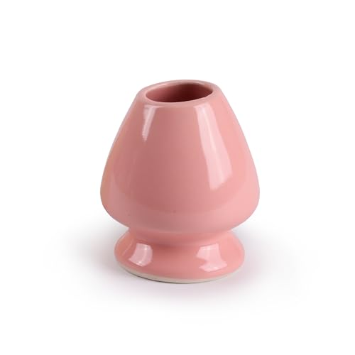BambooMN Matcha Tee Schneebesen Halter, Rosa, 1 Stück von BambooMN