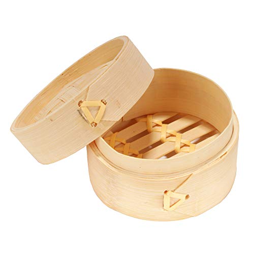 BambooMN Mini-Bambus-Dampfkorb für Dessert, Party, Hochzeit, Geburtstag, Heimdekoration, Zubehör 30 Pieces 3-Inch x 2-Inch von BambooMN