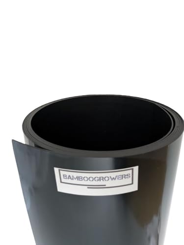 Bamboogrowers Premium Qualität Wurzelbegrenzer Rhizomsperre Dicke 2 mm Breite 70 cm Länge 9 Meter von Bamboogrowers