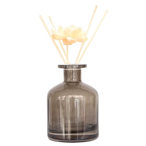 150 ml leere Glas-Diffusor-Flasche, Diffusor, Gläser, Aromatherapie, Aufbewahrungsbehälter, Duftzubehör, Verwendung für DIY-Ersatz-Schilf-Diffusor-Sets (grau) von Bamboopack