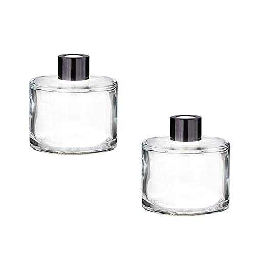 2 Stück 50 ml leere klare Glasdiffusor-Flaschen mit schwarzem Deckel runde ätherische Öle Behälter Duftzubehör 2 Stück 50 ml leere klare Glasdiffusor-Flaschen mit schwarzem Deckel runde ätherische Öle Behälter Duftzubehör von Bamboopack