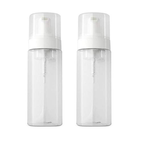 Bamboopack 2Pcs 100ml / 3,4oz Leere Kunststoffschaum Pumpflaschen Behälter Schaum Seifenspender Kosmetik Toilettenartikel Flaschen, Transparent, (WTTC41896) von Bamboopack